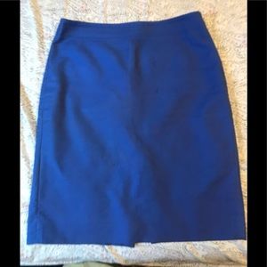Blue JCrew Pencil Skirt
